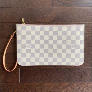 Louis Vuitton LV Neverfull Wristlet - Damier Azur